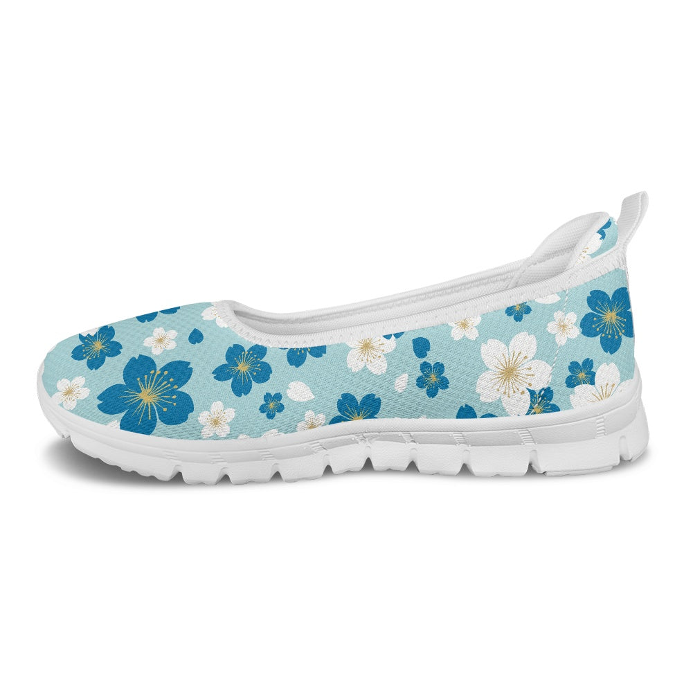 Blue Blossom Women's Slip-On Shoes