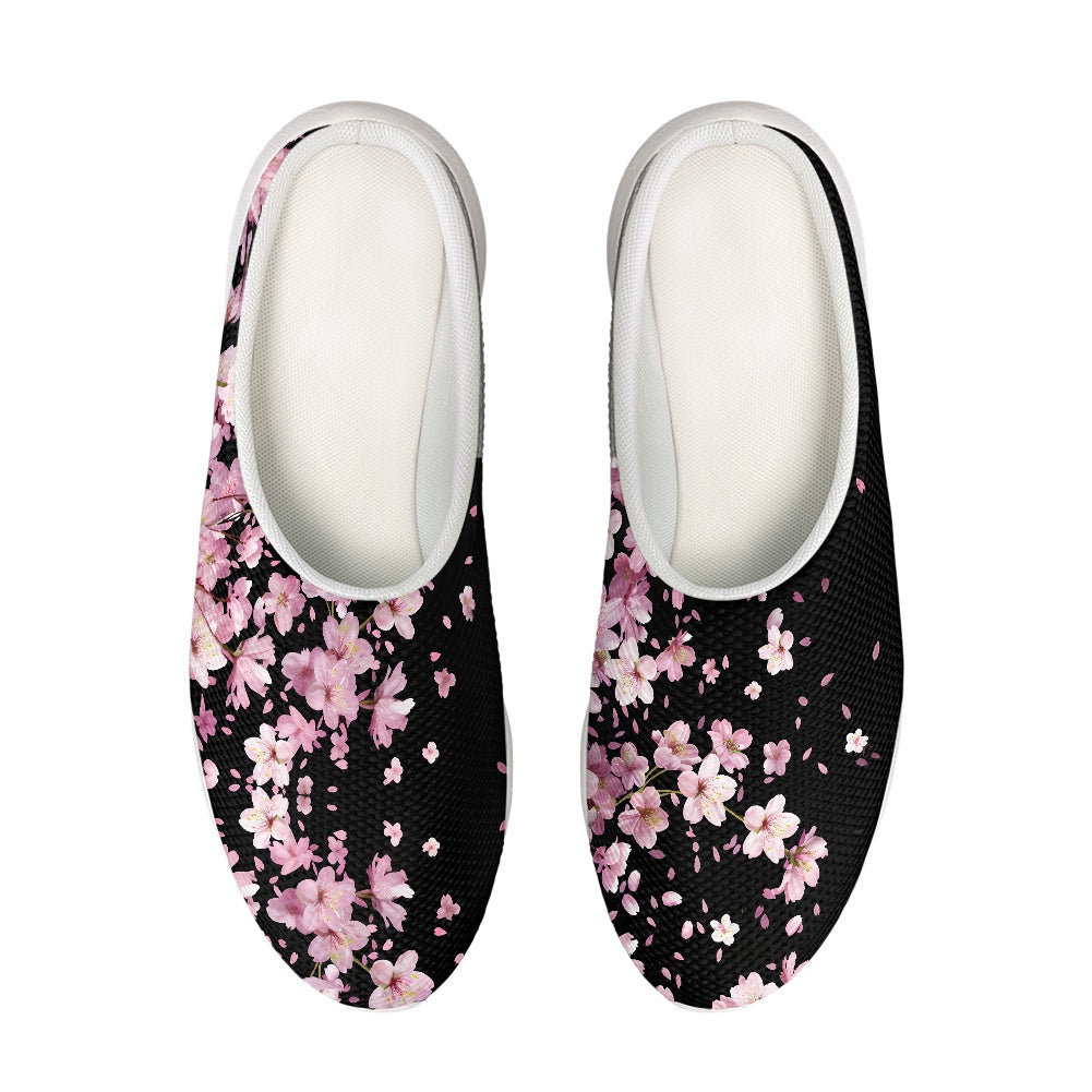 Midnight Sakura Garden Clogs