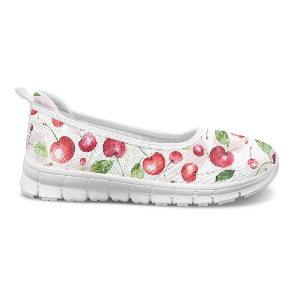 Cherry Bliss Women's Slip-On Shoes