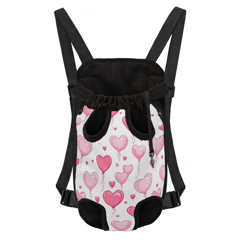 Heart Print Front-Facing Pet Backpack Carrier