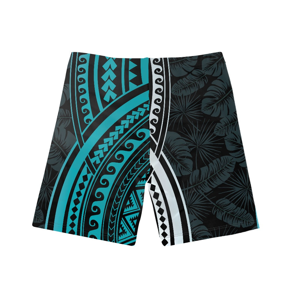 Polynesian Tribal Print Boy's Swim Trunks