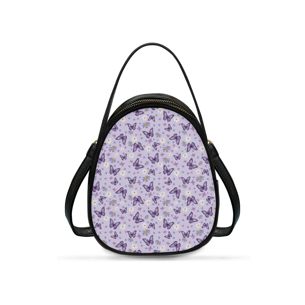 Butterfly Design Elegant Double-Layer Women’s Leather Square Bag