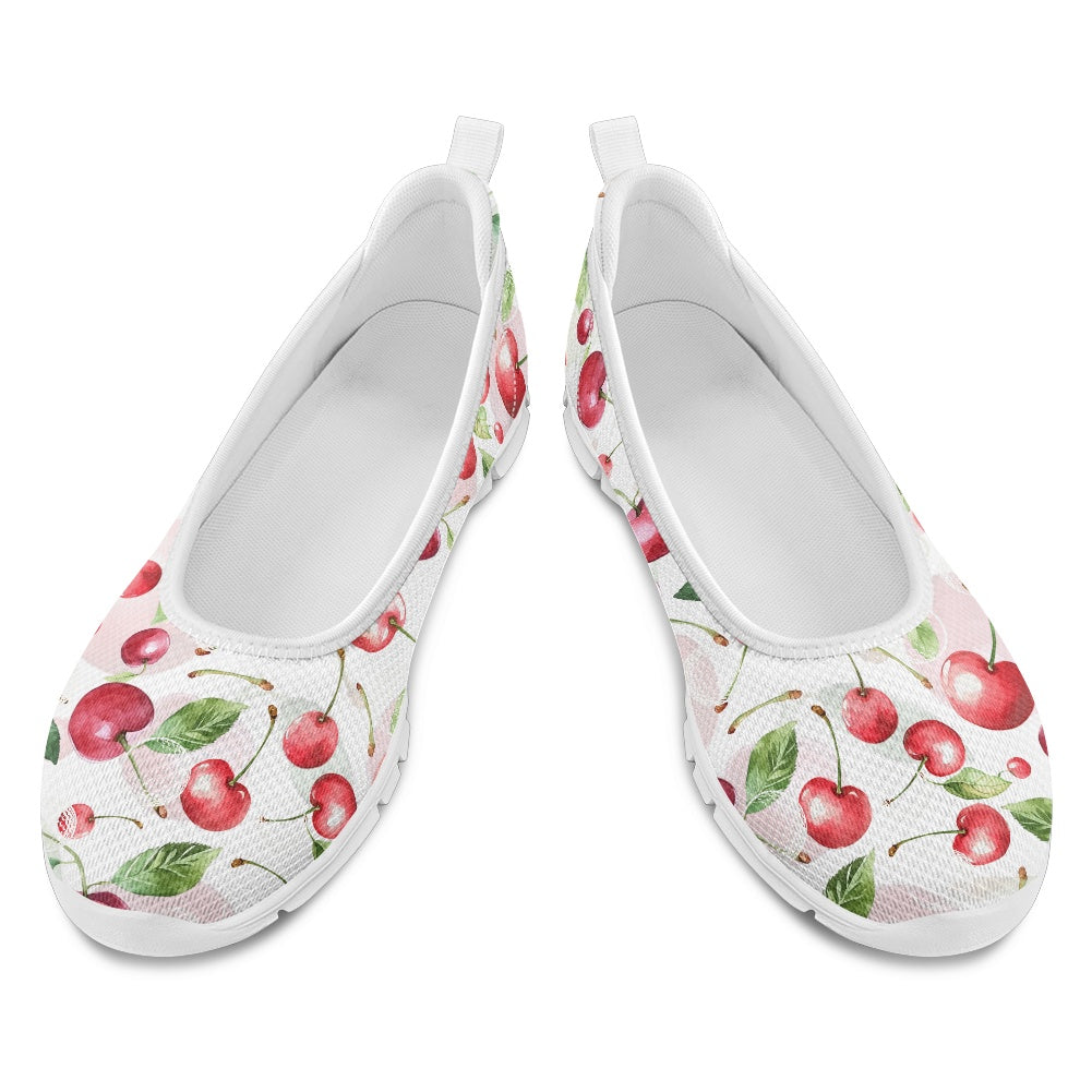 Cherry Bliss Women's Slip-On Shoes