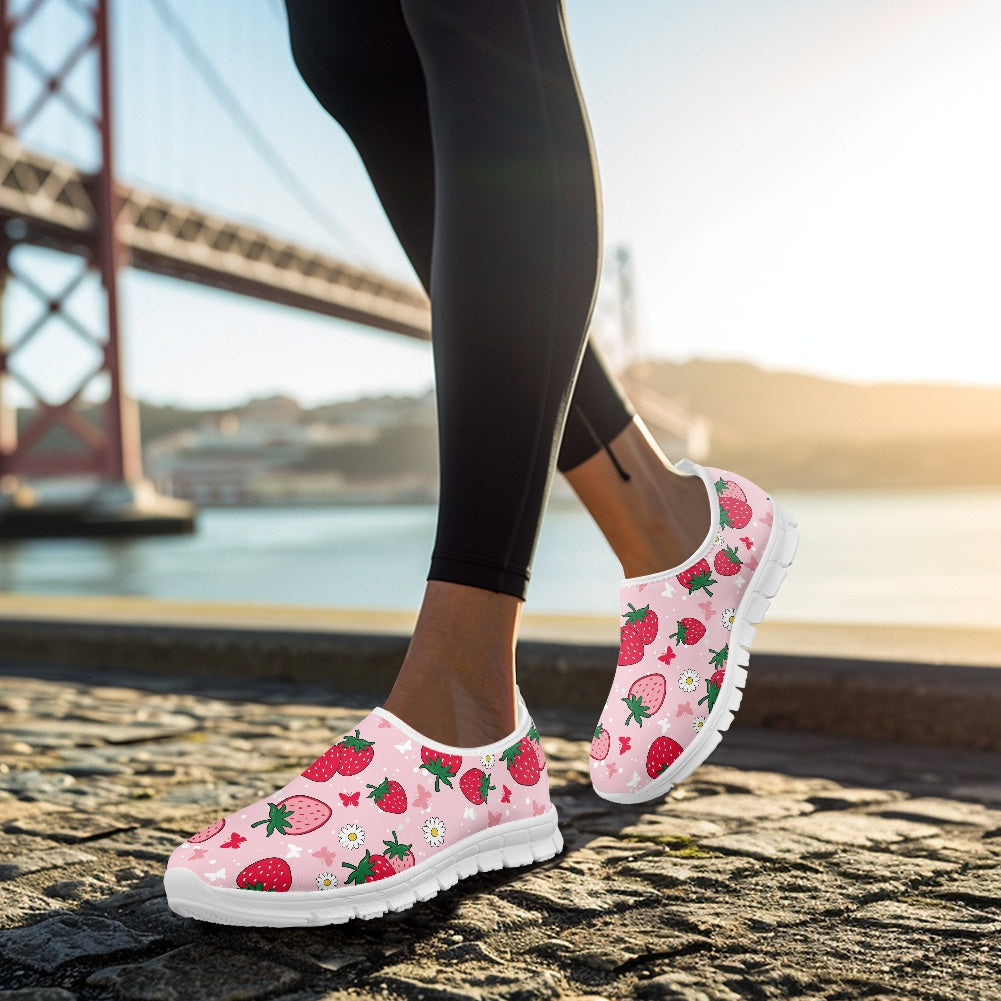 Strawberry Delight Low-Cut Casual Shoes