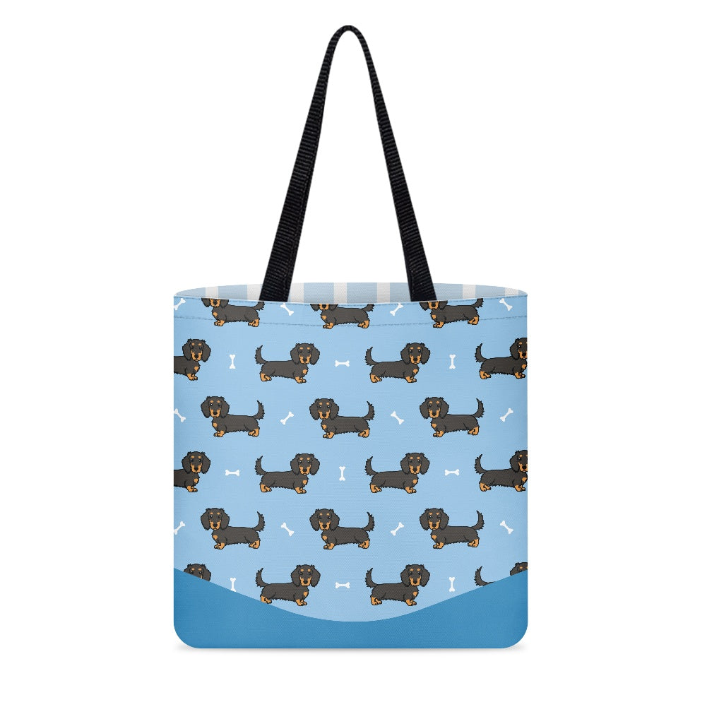 Dachshund Pattern Cloth Tote Bag