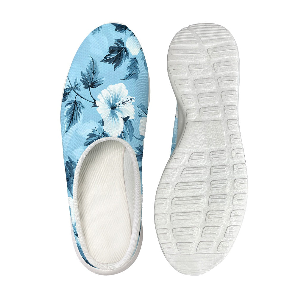 Blue Hibiscus Garden Clogs