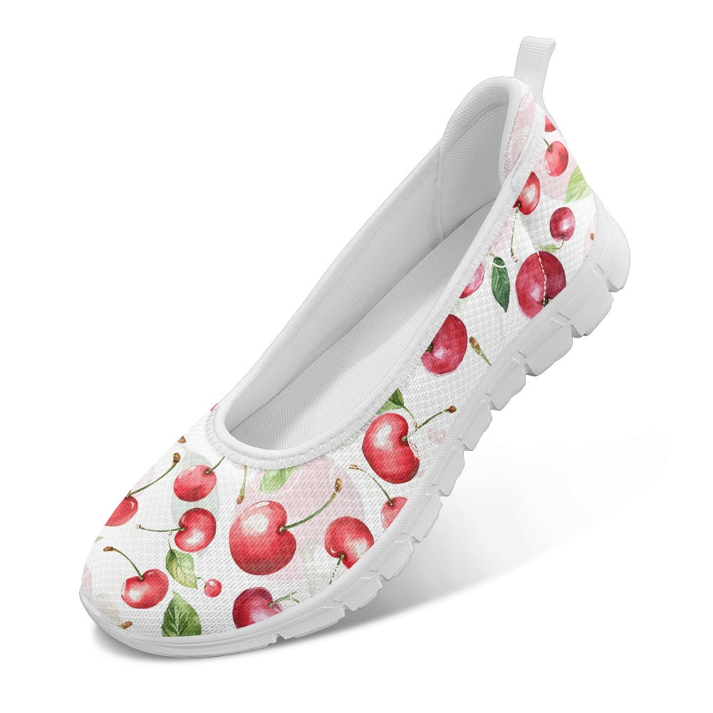 Cherry Bliss Women's Slip-On Shoes