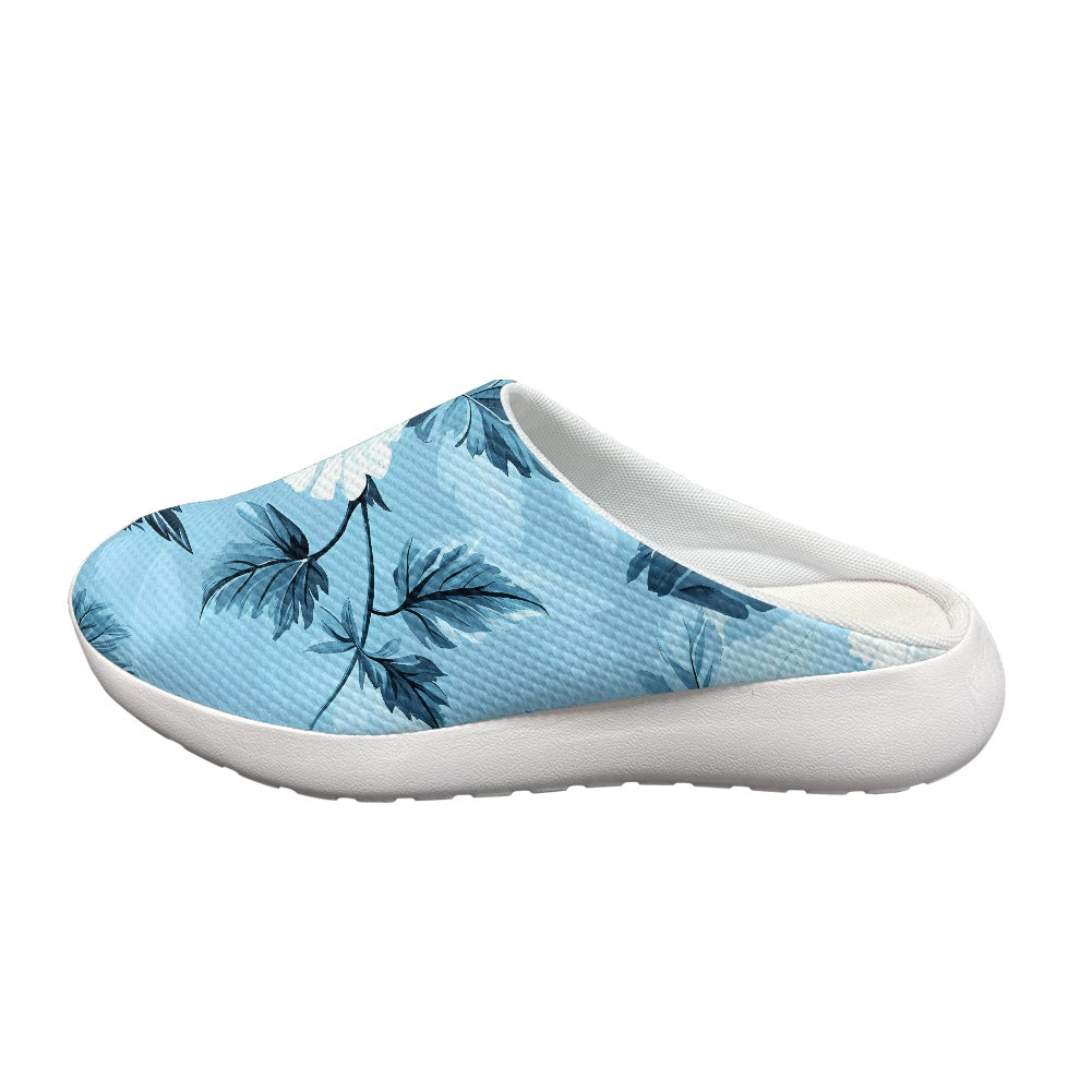 Blue Hibiscus Garden Clogs