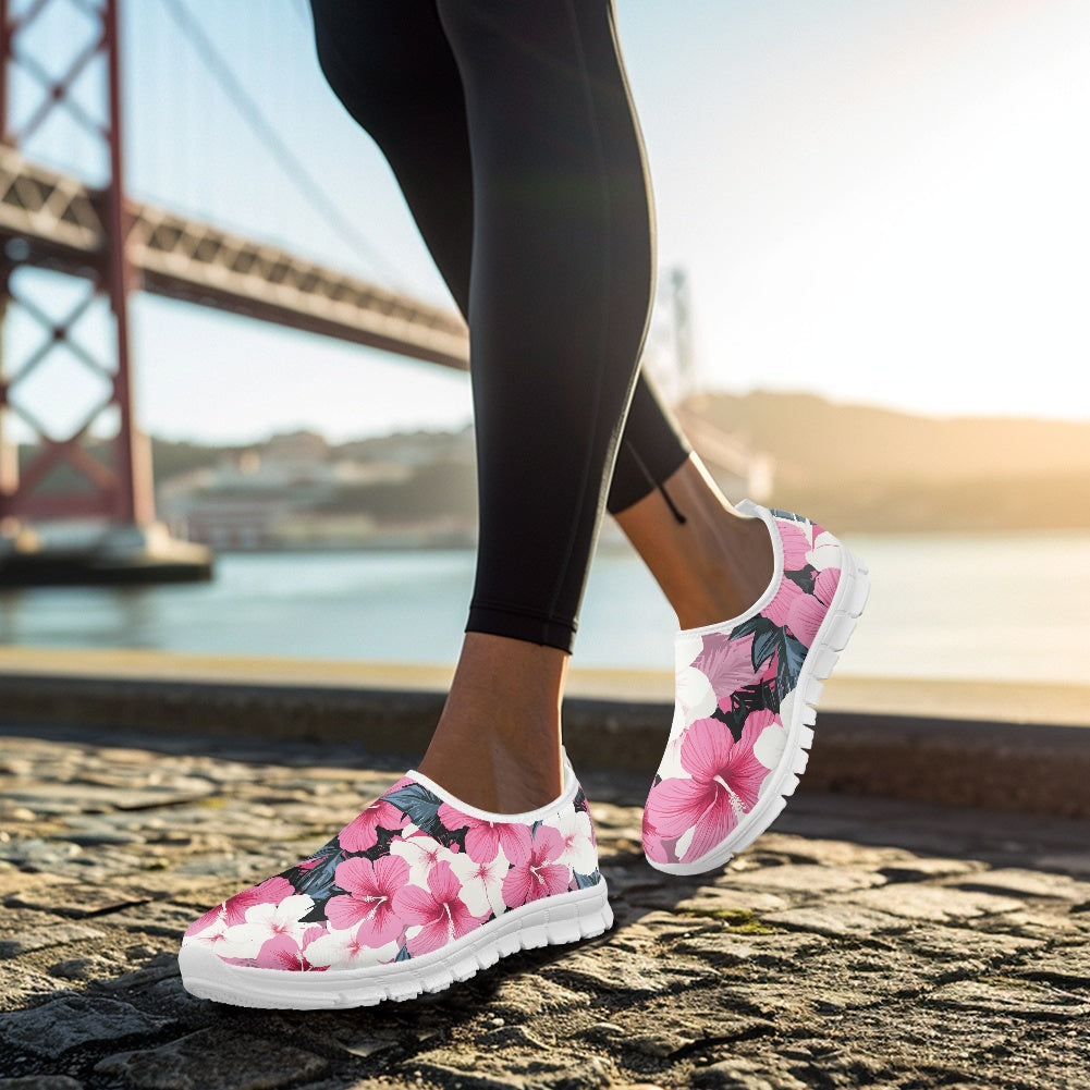 Tropical Floral Low-Cut Casual Shoes
