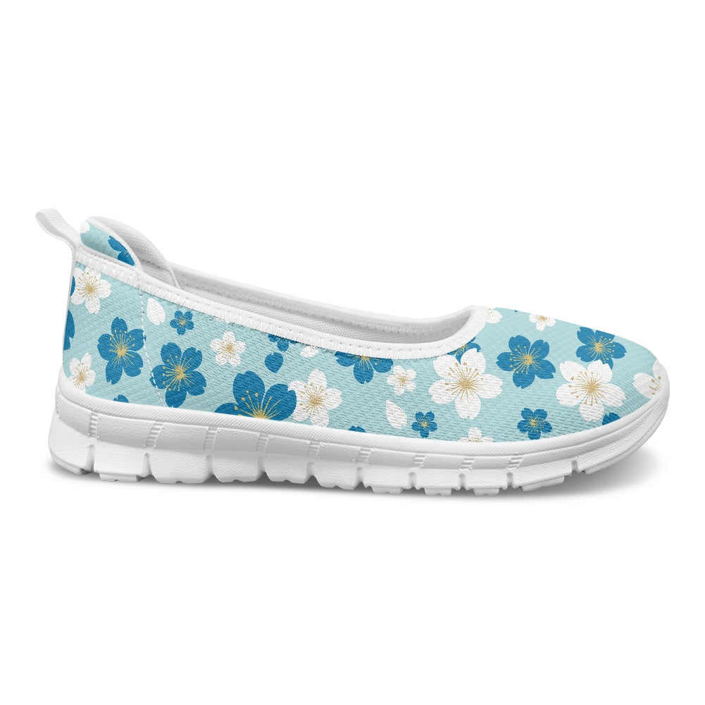 Blue Blossom Women's Slip-On Shoes