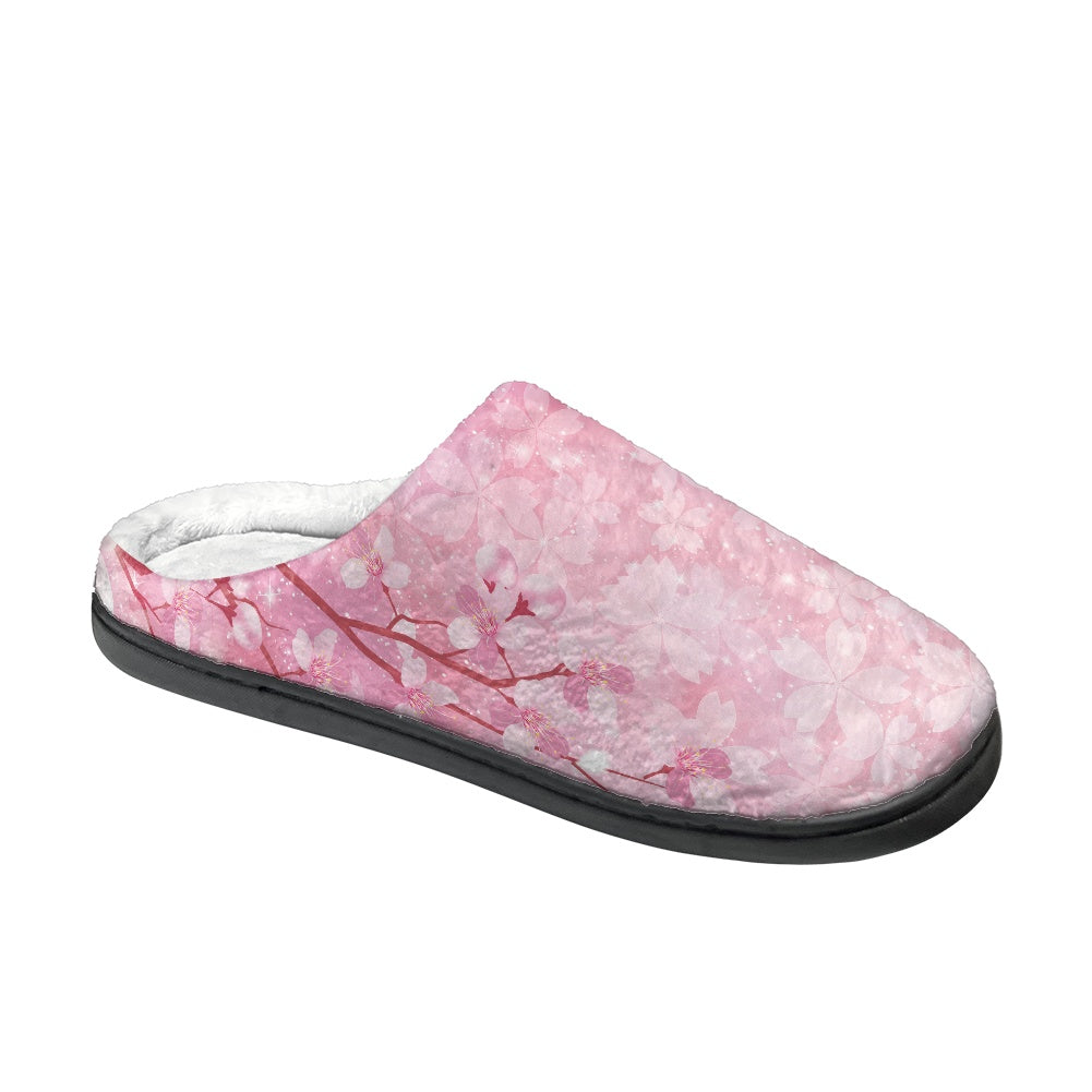 Cherry Blossom Cotton Slippers
