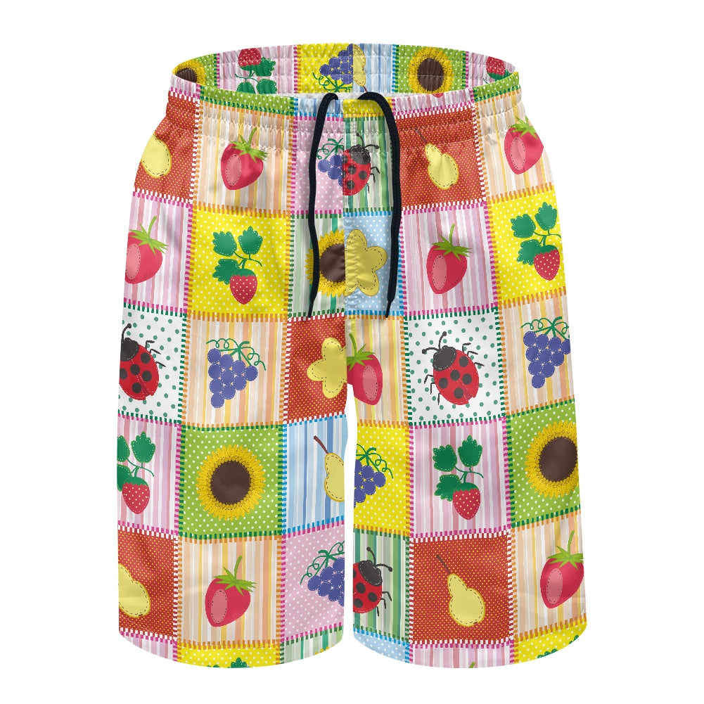 Men's Tropical Print Swim Shorts