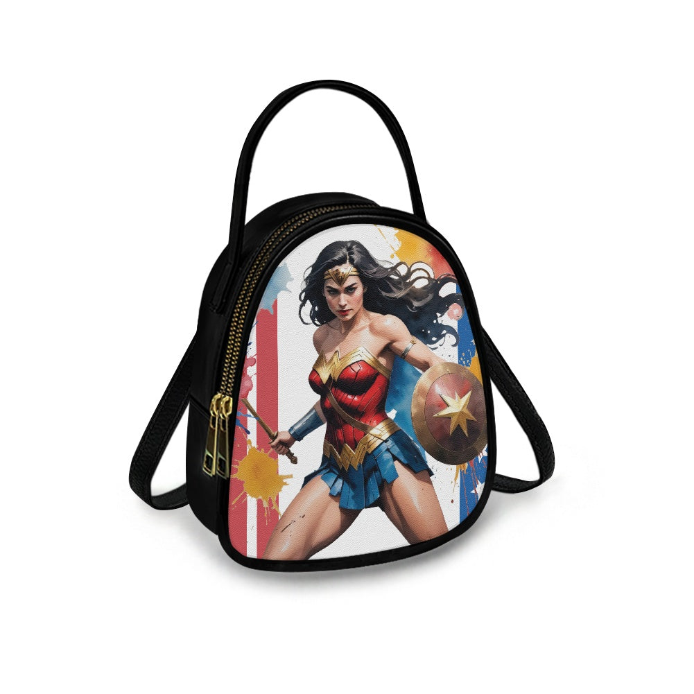 Wonder Woman Bold Double-Layer Women’s Leather Square Bag