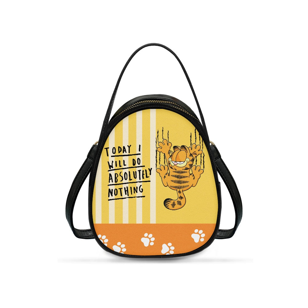Lazy Cat Playful Double-Layer Women’s Leather Square Bag