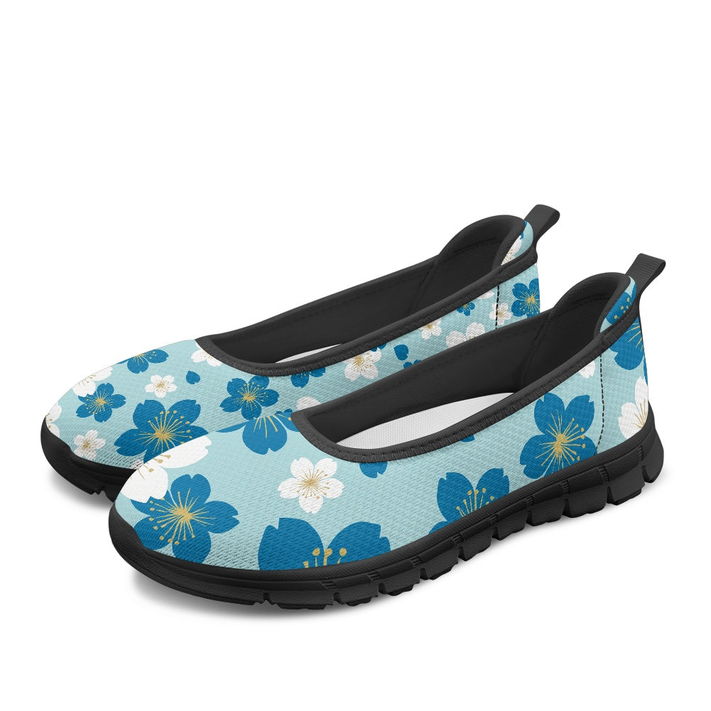 Blue Blossom Women's Slip-On Shoes