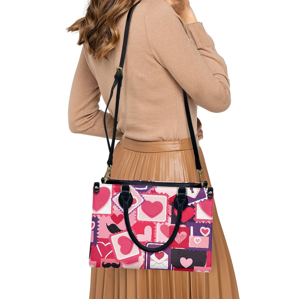 Chic Valentine's Pattern PU Handbag