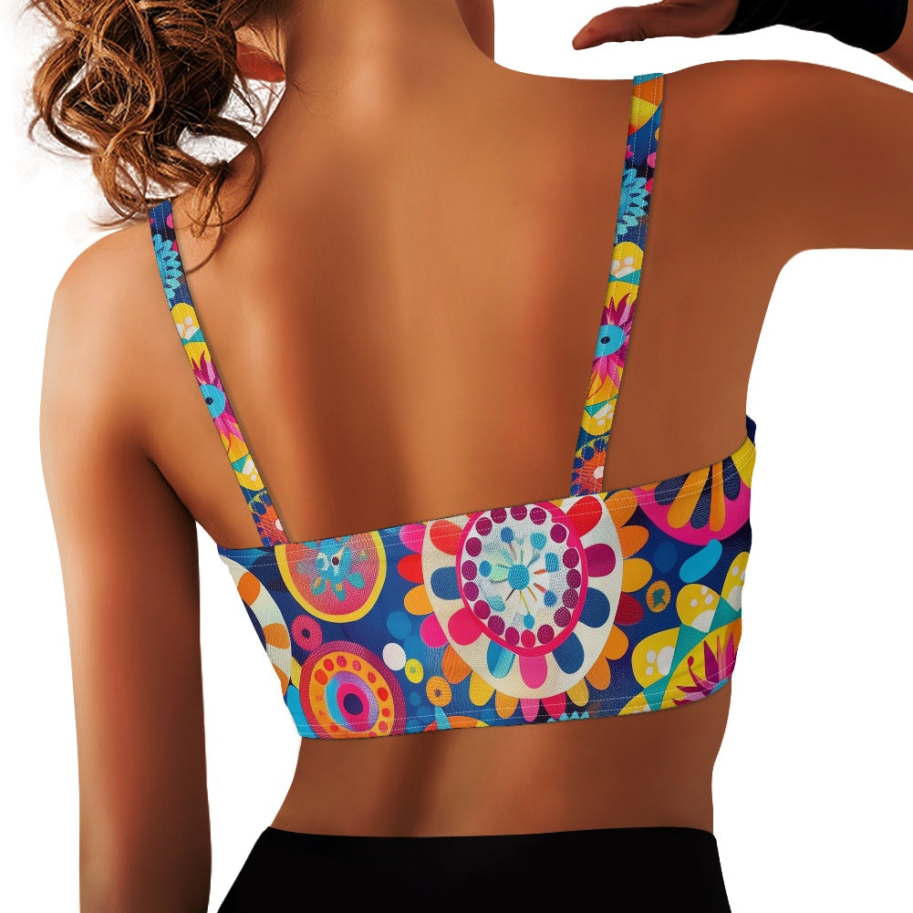 Retro Boho Women’s Sports Bra