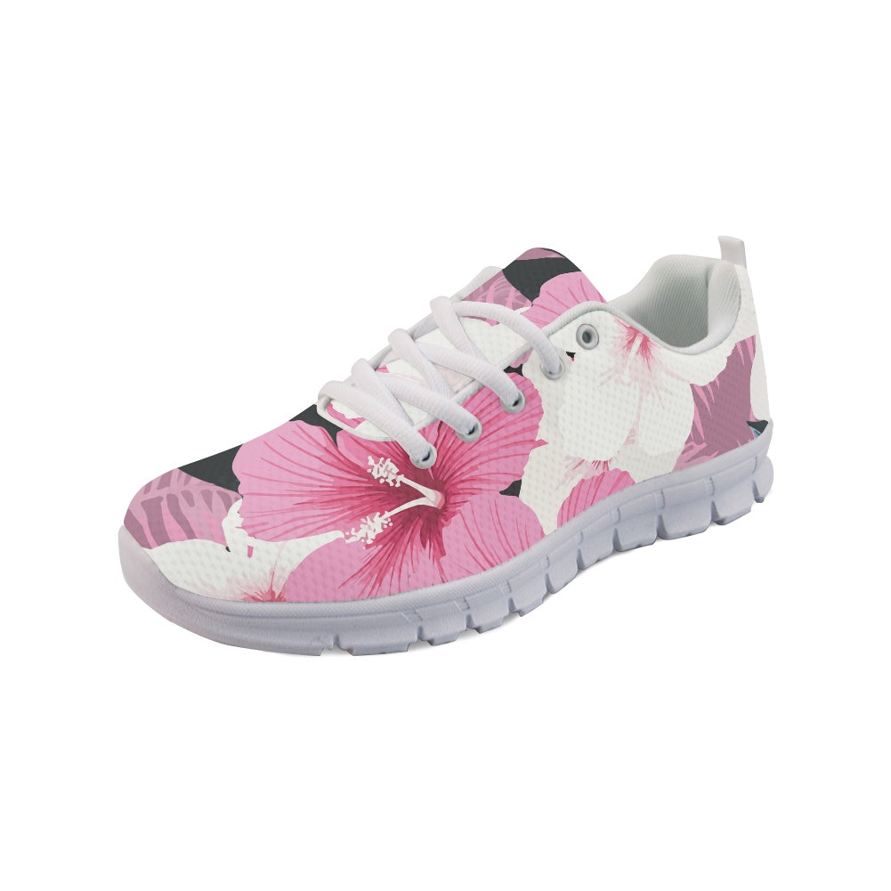 Bold Tropical Blossom Running Shoes