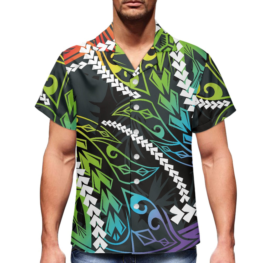Rainbow Tribal Hawaiian Shirt