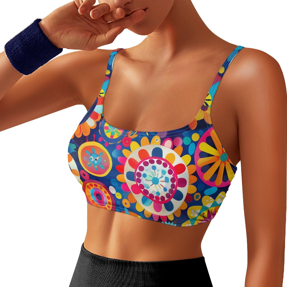Retro Boho Women’s Sports Bra