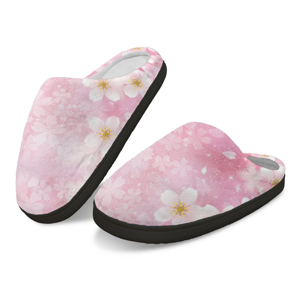 Cherry Blossom Cotton Slippers