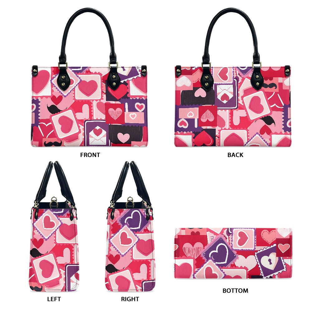 Chic Valentine's Pattern PU Handbag