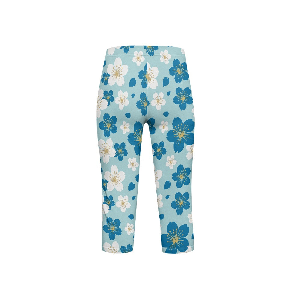 Floral Kids' Yoga Capri Pants