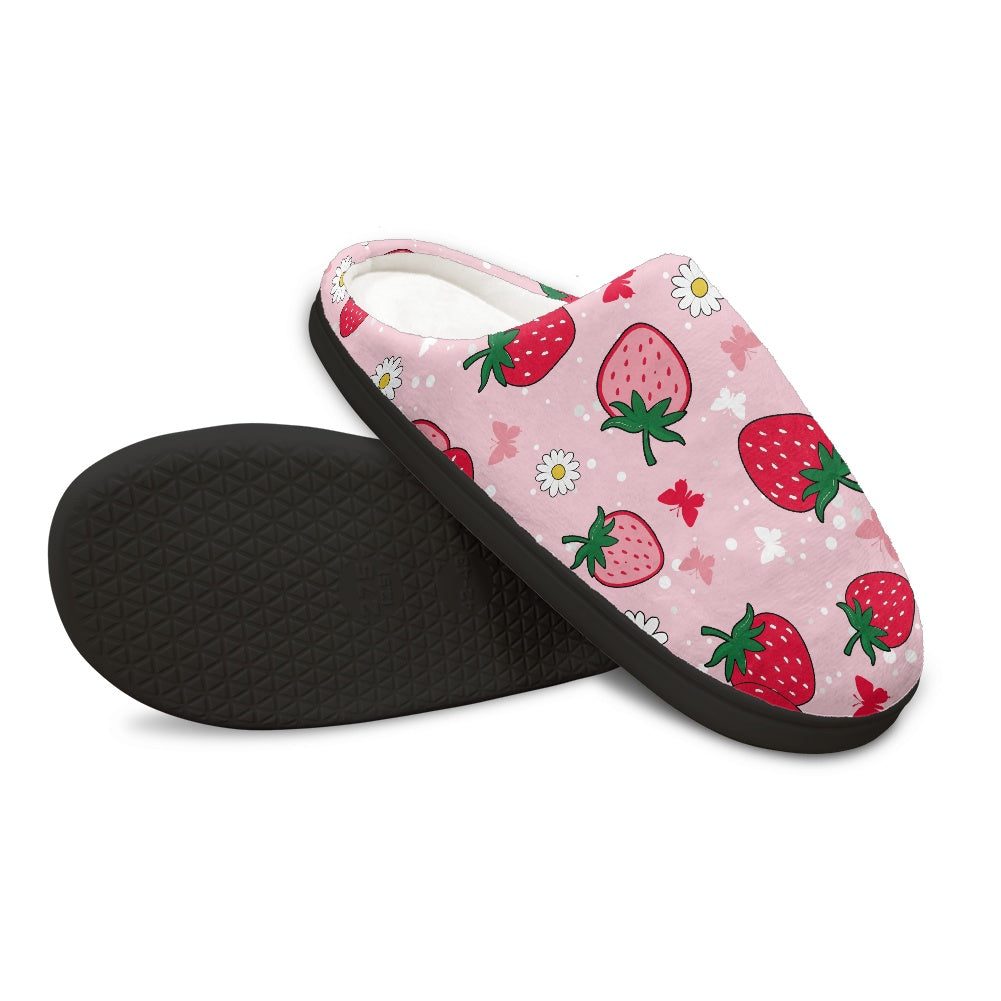 Strawberry Delight Cotton Slippers