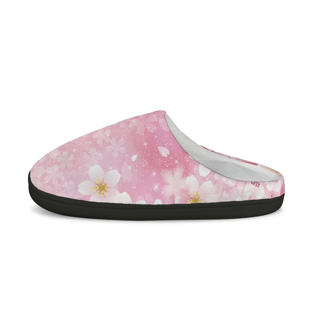 Cherry Blossom Cotton Slippers