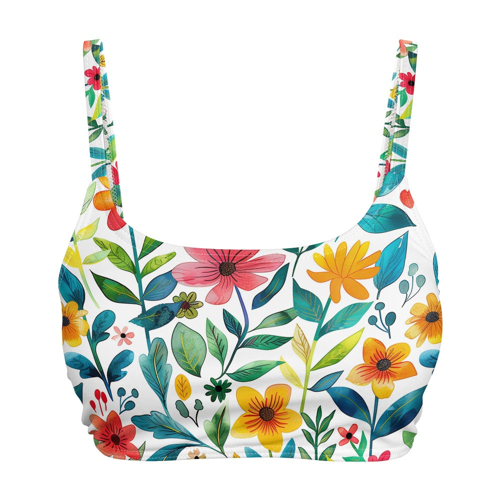 Tropical Floral Women’s Sports Bra