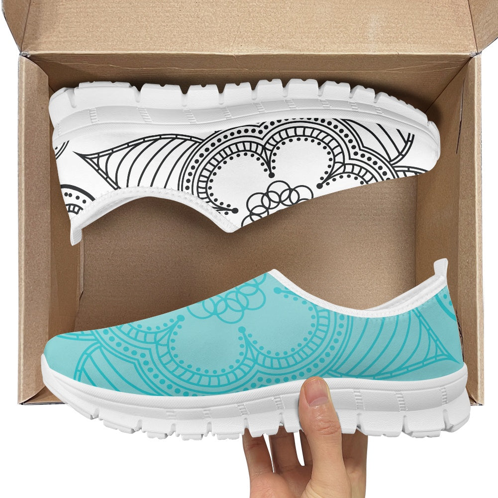 Mandala Pattern Low-Cut Casual Shoes