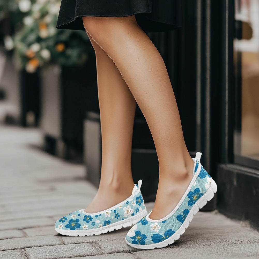 Blue Blossom Women's Slip-On Shoes