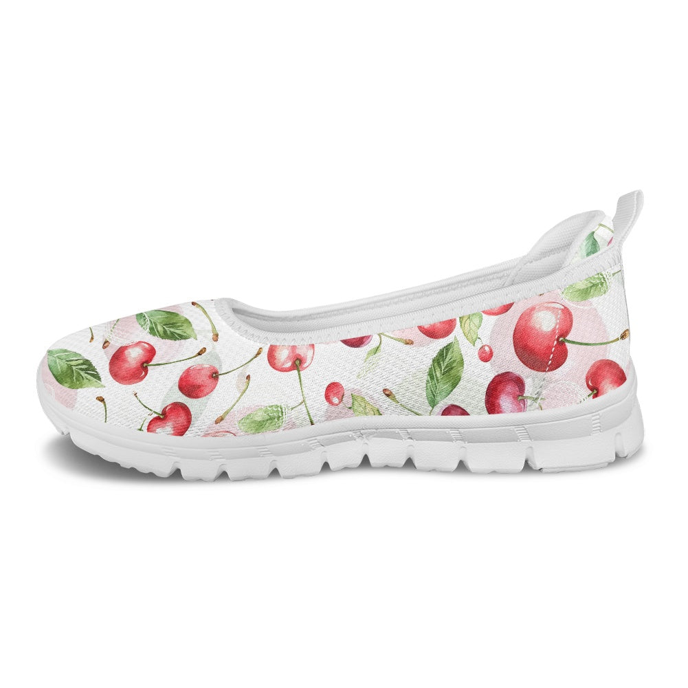 Cherry Bliss Women's Slip-On Shoes