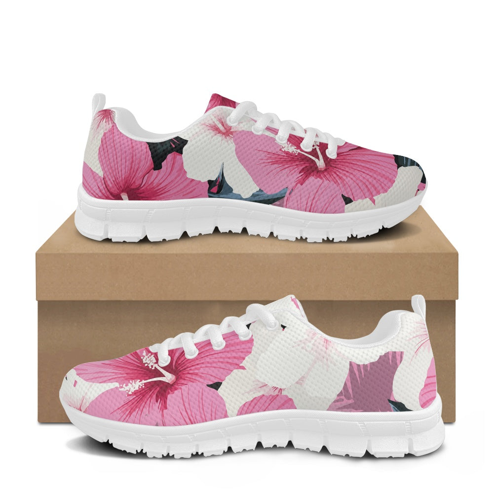 Bold Tropical Blossom Running Shoes