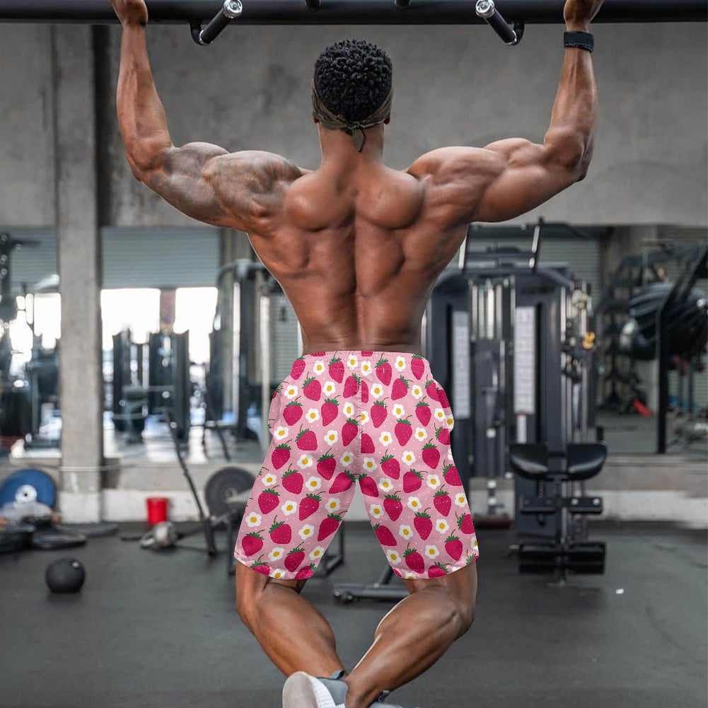 Men's Strawberry Print Swim Shorts
