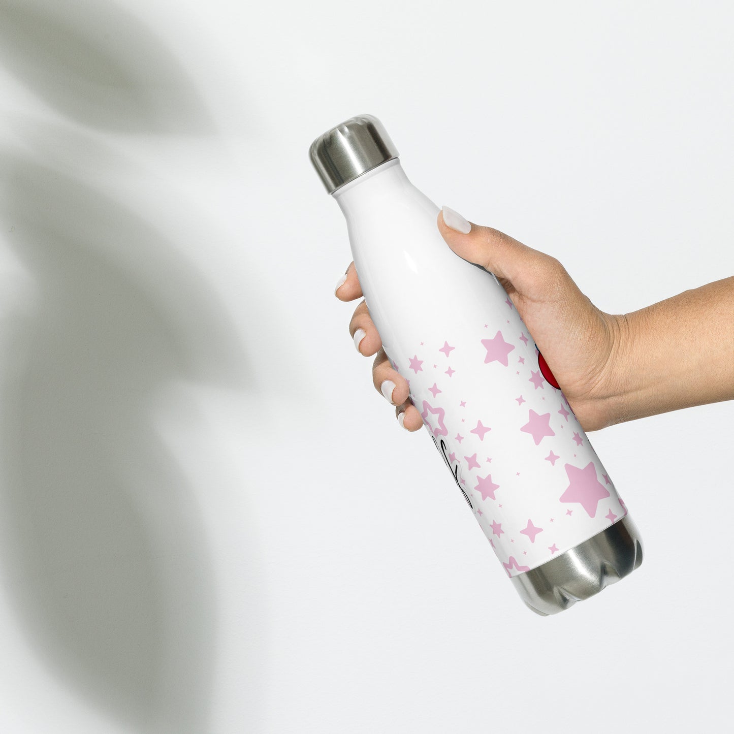 stainless steel water bottle white 17oz