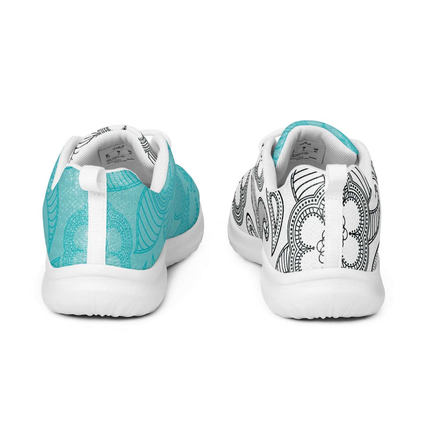 Unique Floral Design Women's Athletic Shoes