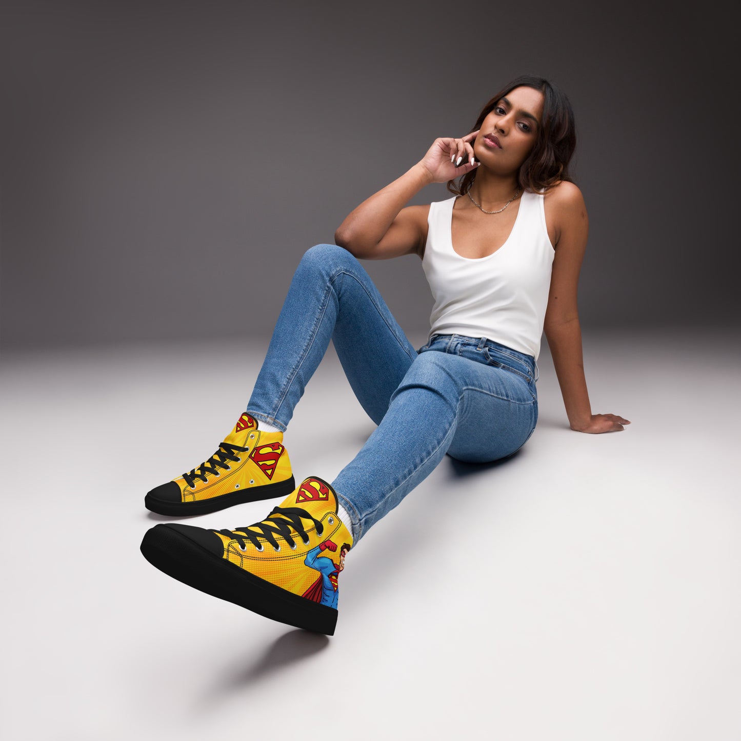 womens high top canvas shoes black