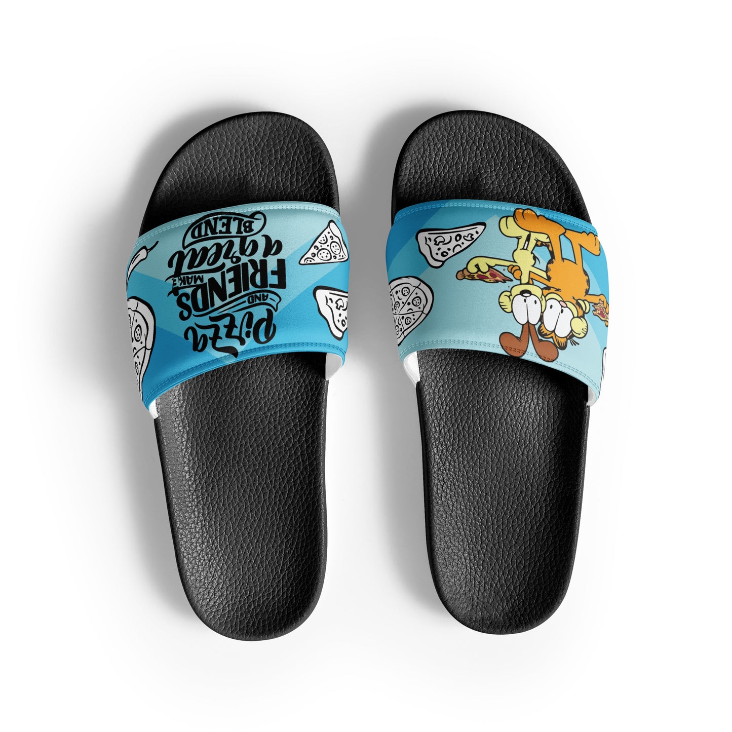 womens slides black