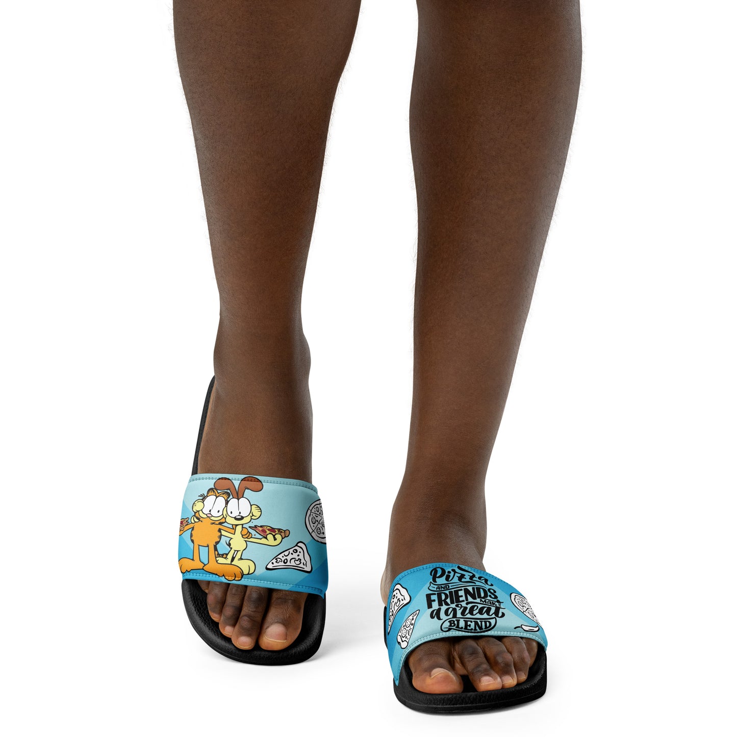 womens slides black