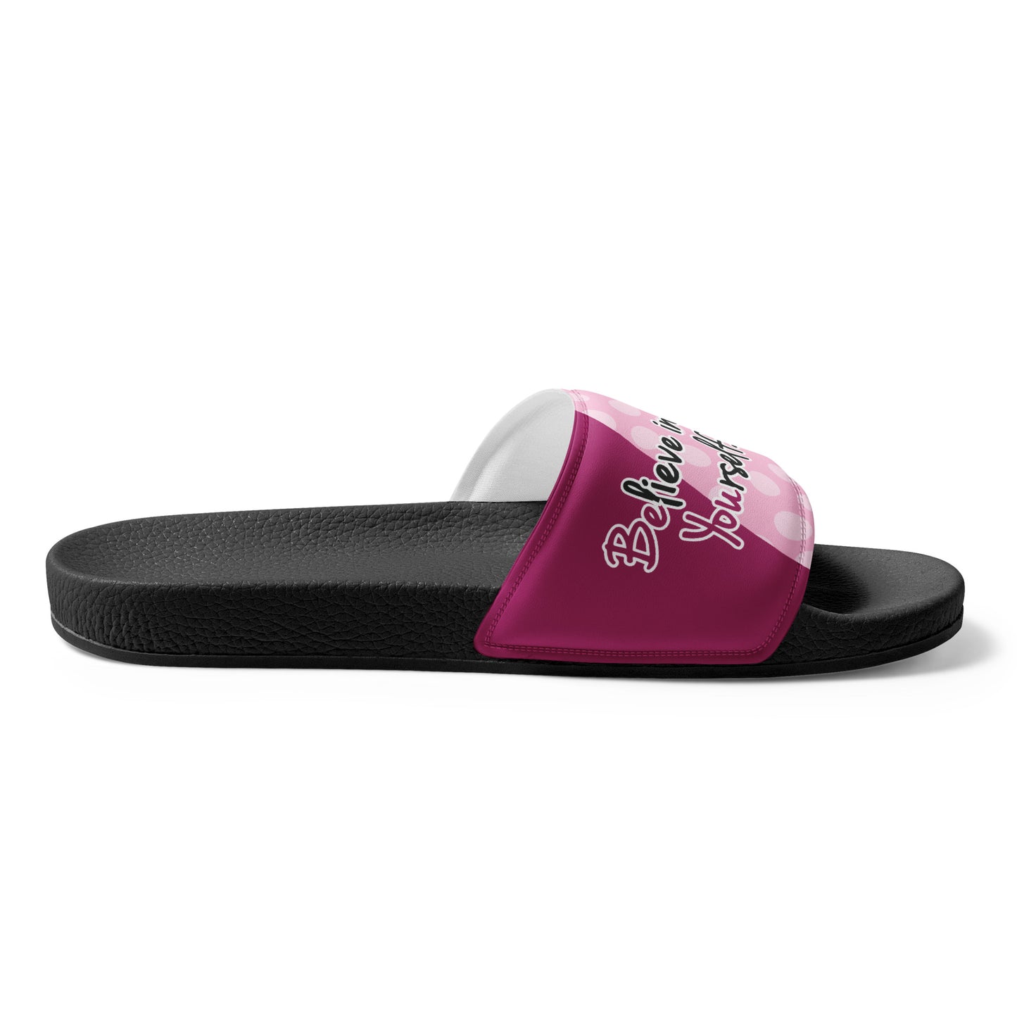 womens slides black