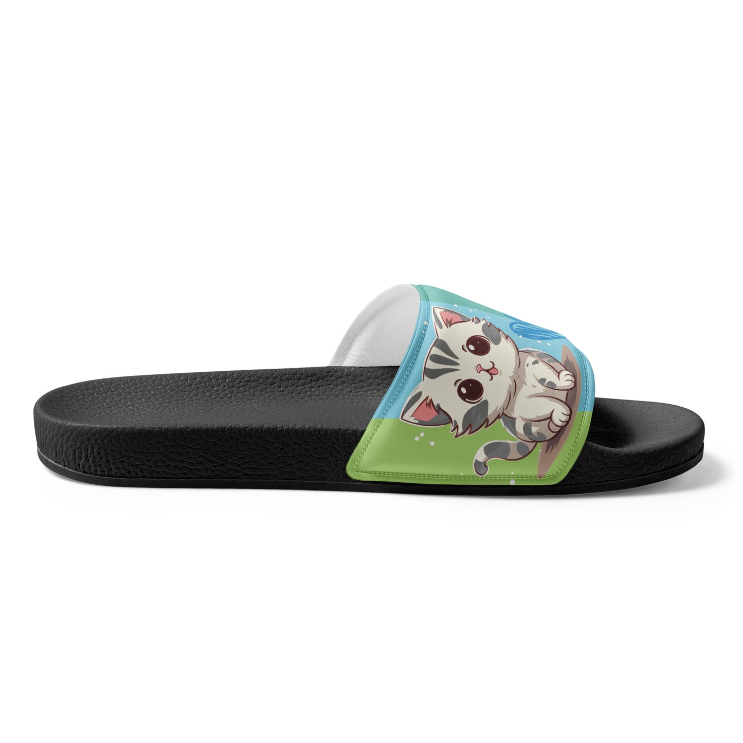 womens slides black