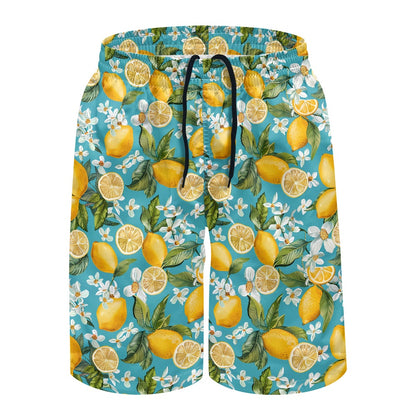 Men's Lemon Print Swim Shorts