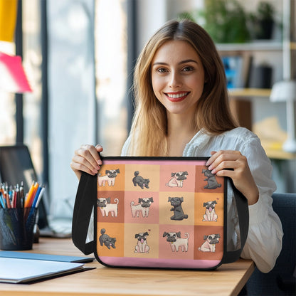 Pug Lovers Large Capacity Underarm Bag
