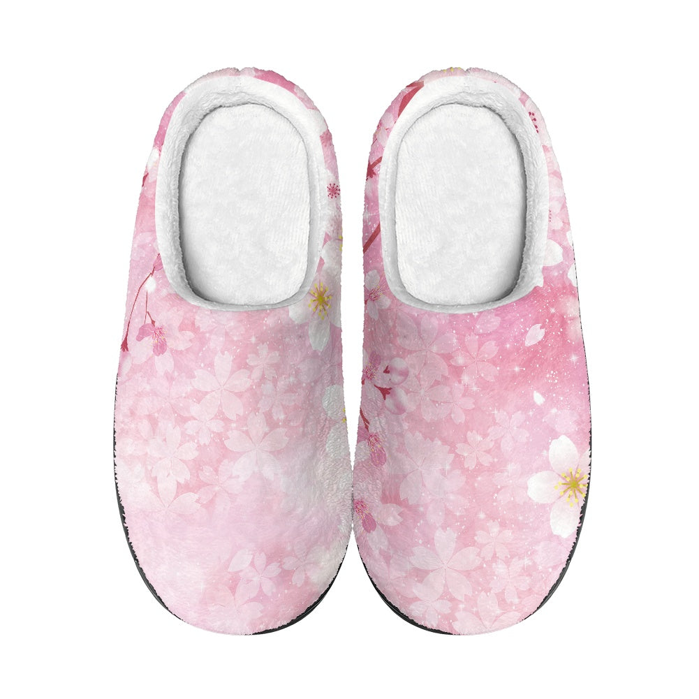 Cherry Blossom Cotton Slippers