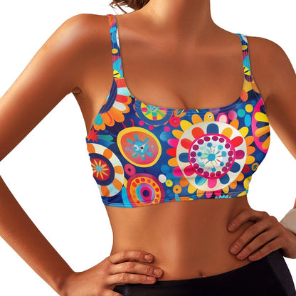 Retro Boho Women’s Sports Bra
