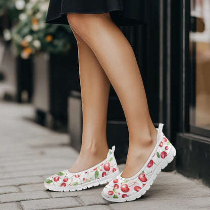 Cherry Bliss Women's Slip-On Shoes