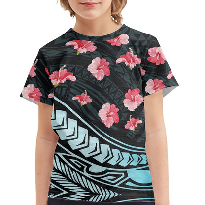 Tribal Hibiscus Print Children's T-shirt