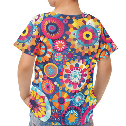 Colorful Mandala Print Children's T-shirt