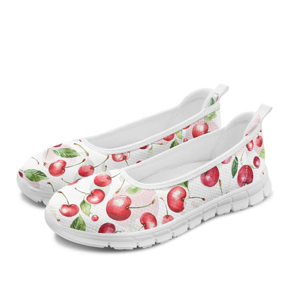 Cherry Bliss Women's Slip-On Shoes